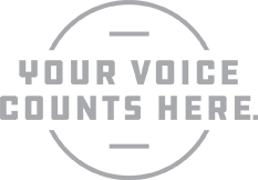 your voice counts here