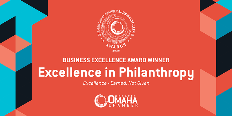 Greater Omaha Chamber Philanthropy award 2020