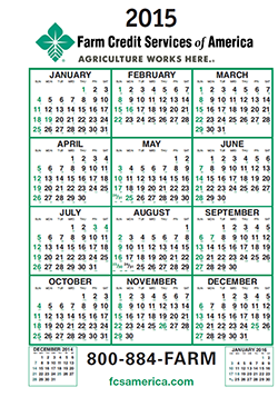 FCSAmerica customer calendar 2014