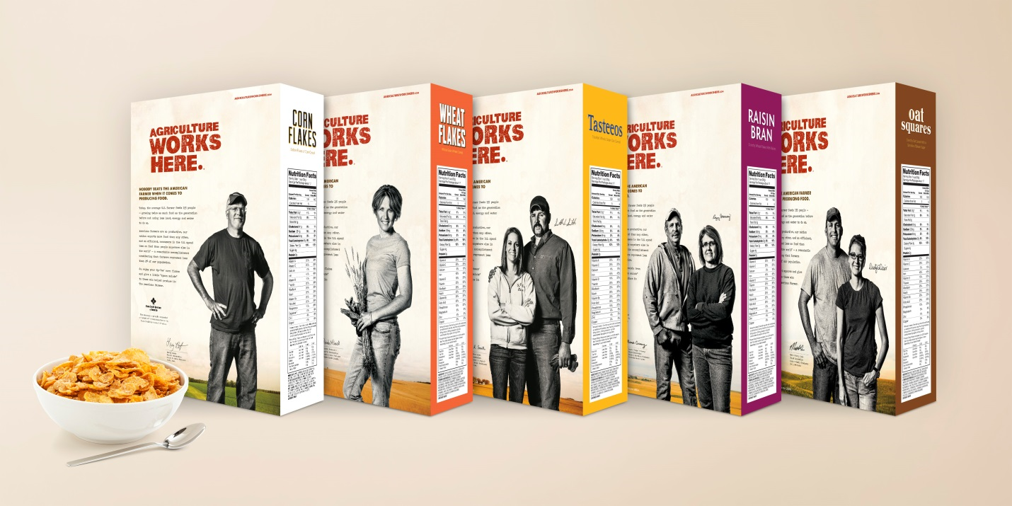 Producers featured on cereal boxes